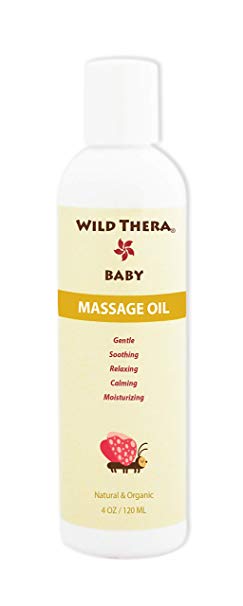 Wild Thera Herbal Baby Oil with Calendula and more. Reduce colic, eczema, constipation, gas, cradle cap & baby sleep aid. Natural Organic Baby Skincare and nourishment. Does not clog pores.