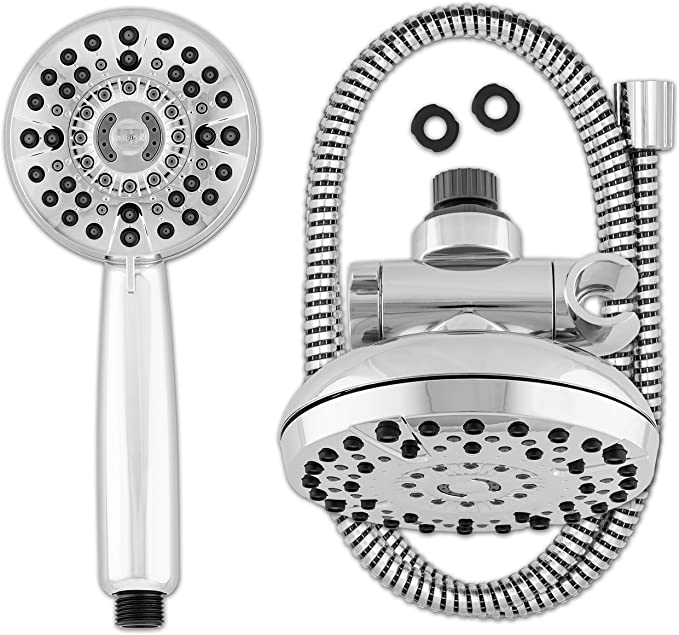 Waterpik Dual Shower Head System With PowerPulse Massage, Chrome (XHT-333E-763E)