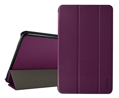 Galaxy Tab A 10.1 Case - Tessday Slim Lightweight Smart Shell Cover for Samsung Galaxy Tab A 10.1 (SM-T580 / SM-T585) Tablet, Purple
