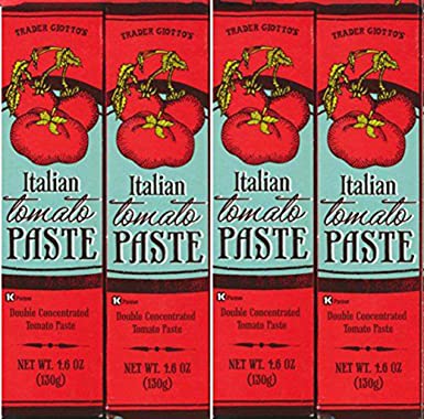 Trader Joe's Tomato Paste Tube (4.6oz/130g) [Pack of 4]