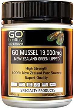 New Zealand Go Healthy Go Mussel 19,000mg 300 VegeCapsules