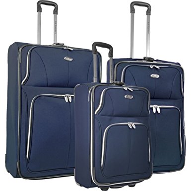 U.S. Traveler Segovia 3 Piece Luggage Set (Navy)