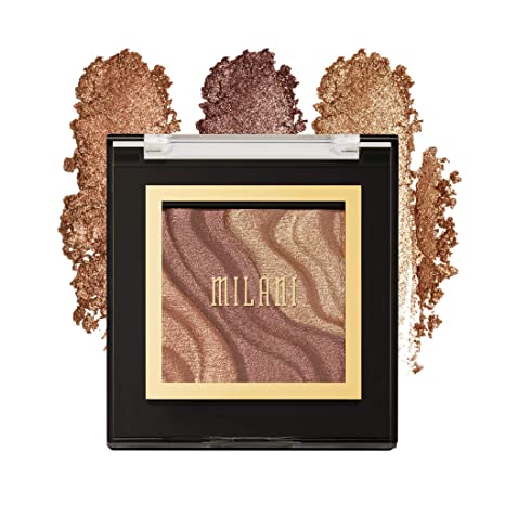 Milani Spotlight Face & Eye Strobe Palette - Color (0.23 Ounce) Cruelty-Free Highlighter & Eyeshadow Compact - Shape, Contour & Highlight with Shimmer Shades