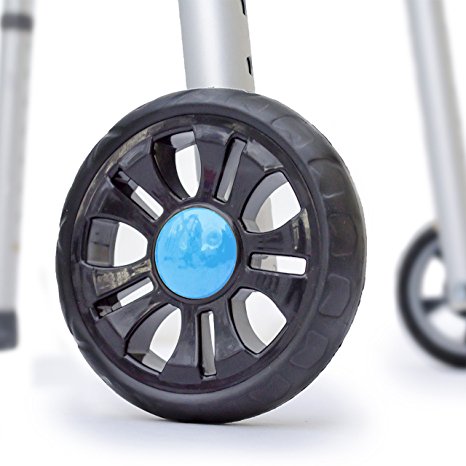 TREADZ/Sport Edition: Universal Walker Wheel Kit with FREE FlexFit Skis (Ocean Blue)