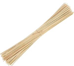 BambooMN - 5mm Semi-Point Marshmallow Bonfire Roasting Bamboo Skewers - 36" (91cm) - 100 Pieces