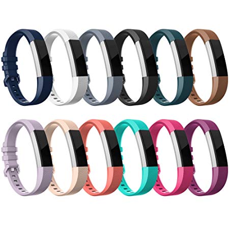 Fitbit Alta HR Bands-Fitbit Alta-Bands-Pack of 12 Colors,RedTaro Adjustable Replacement Accessory Bands/Straps/Bracelets for Fitbit Alta HR/Fitbit Alta for Women/Men(no Fitbit Fitness Trackers)