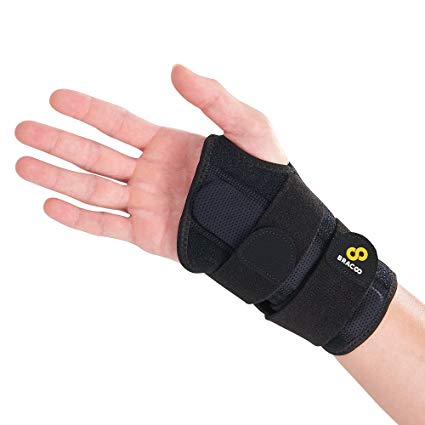 Bracoo WB30 Wrist Brace 2.0, Easy-to-Wear Ergonomic Splint with Padded Support – Relieves Joint Pain, Carpal Tunnel Syndrome – Fits Right and Left Hand