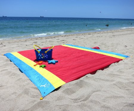 Just Relax Parachute Nylon Multipurpose Travel Sheet, Great for Beach, Picnics, Concerts, Backyards, Tanning, Camping , 7x7 Feet
