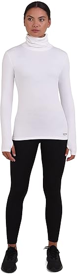 TCA Women's Warm-Up Funnel Neck Thermal Running Top