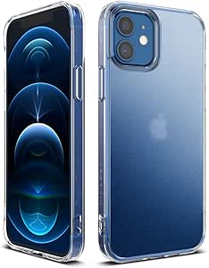 Ringke Fusion Compatible with iPhone 12 Case, iPhone 12 Pro Case (2020) Slim Anti-Fingerprint Frosted Hard PC Back Shockproof Bumper Cover - Matte Clear