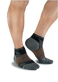 Tommie Copper - Lg Black Men's Ankle Compression Socks, 1 pair