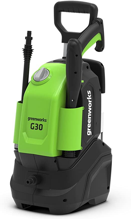 Greenworks 5104007UK G30 120 Bar Pressure Washer, 1500 W, 240 V, Green