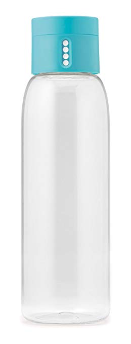 Joseph Joseph Dot Hydration Tracking Water Bottle, Blue, 600 ml