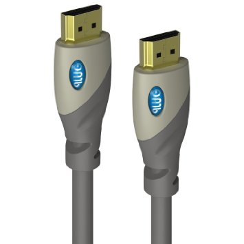 PlugLug HD-600 Series High-Speed HDMI Cable for Sony Playstation 4 - PS4, PS3, Xbox ONE & 360, HDTV, Blu-Ray, DVD, Satellite, DVR, PC and More - (16 Feet) - Supports Ethernet, 3D, and Audio Return - Triple Shielded