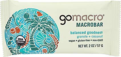 Gomacro Organic Macro Bar, Granola with Coconut, 2 oz