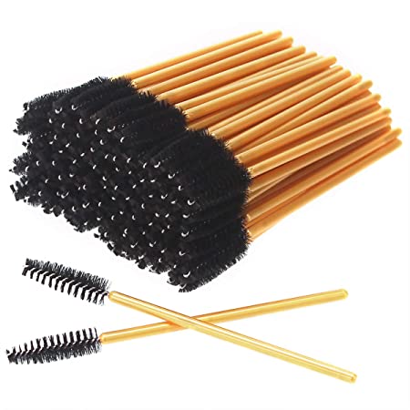 AKStore 100 PCS Disposable Eyelash Brushes Mascara Wands Eye Lash Eyebrow Applicator Cosmetic Makeup Brush Tool Kits