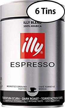 Illy Ground Espresso Coffee Dark Roast (6 Pack),8.8 Oz