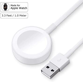 Latest Version for Apple Watch Charger MFi Certified Magnetic Charging Cable iWatch Cord for Apple Watch Series 5/4/3/2/1 for All 38mm/40mm/42mm/44mm