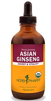 Herb Pharm Asian (Panax) Ginseng Liquid Extract for Energy and Stamina Support - 4 Ounce