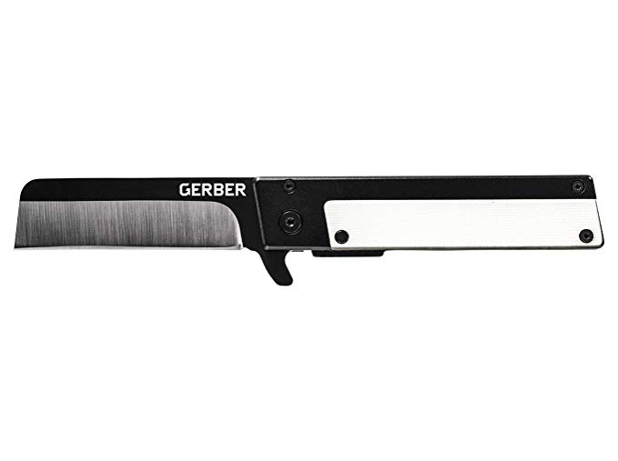 Gerber Quadrant, Straight Edge Flipper Knife with Pocket Clip, White G-10 [31-003732]