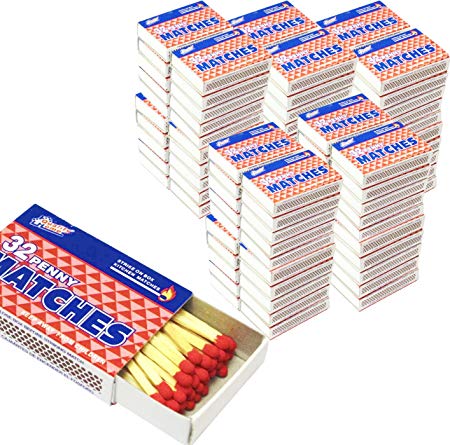 10 Packs Matches 32 Count Strike on Box Kitchen Camping Fire Starter Lighter
