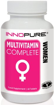Innopure® MultiVitamin Complete | Formulated for women to support: energy release, muscle function, vision, the metabolism, immunity, healthy hair, skin, nails & collagen formation | 60 Tablets