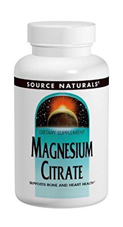 Source Naturals Magnesium Citrate, 133mg, 180 Capsules