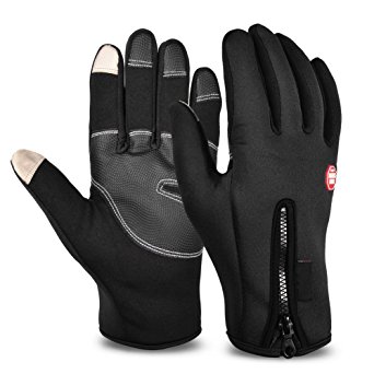 Vbiger Men's Outdoor Winter Warm Touch Screen Cycling Outdoor Gloves