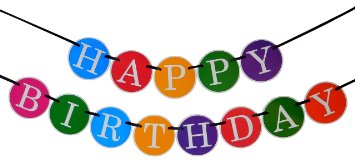 Happy Birthday Banner - Birthday Decorations - Premium Quality Birthday Banner by Sterling James - Party Decorations Birthday Kids