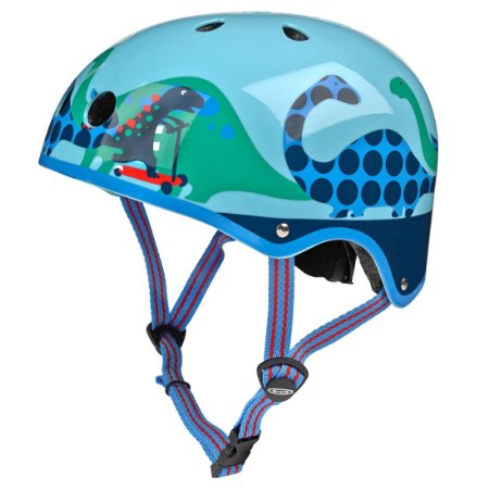 Micro Blue Scootersauras Helmet - Small (48-53cm)