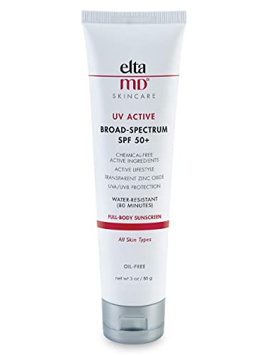 EltaMD UV Active Mineral Sunscreen Lotion Broad-Spectrum SPF 50 , Water-Resistant, Oil-Free, Non-Greasy