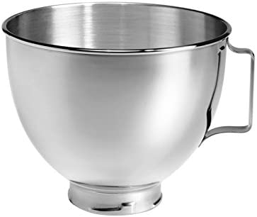 K45SBWH 5K45SBWH Polished Stainless Steel Bowl, 4.3 Litre (Optional Accessory Stand Mixers), Silver