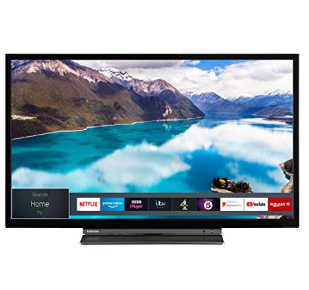 Toshiba 32LL3A63DB 32-Inch Smart Full-HD LED TV with Freeview Play - Black/Silver (2019 Model)