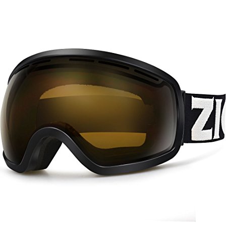 ZIONOR Lagopus X10 Ski Snowboard Goggles with Frame/Frameless Mode REVO Reflective Sphercial Detachable Lens