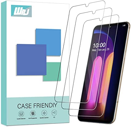 [3-Pack] WRJ Screen Protector for LG V60 ThinQ 5G (Not for The LG Dual Screen),HD Anti-Scratch Anti-Fingerprint No-Bubble 9H Hardness Tempered Glass for LG V60 ThinQ/G9 ThinQ