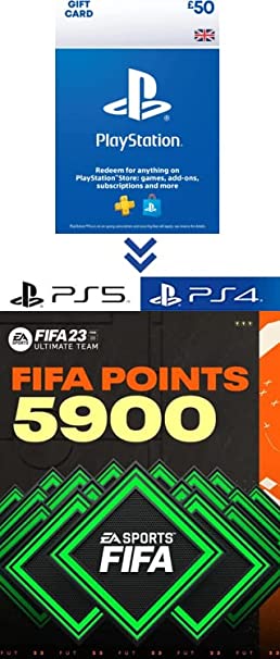 PlayStation Store Gift Card for FIFA 23 Ultimate Team - 5900 FIFA Points - PS4/PS5 Download Code - UK Account