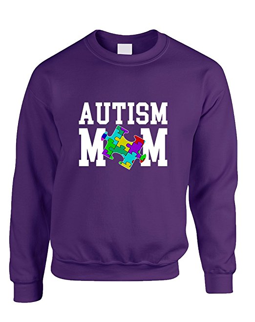 Allntrends Adult Sweatshirt Autism Mom Autistic Awareness Top