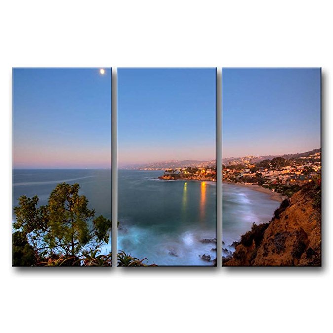 So Crazy Art 3 Pieces Wall Art Painting Laguna Beach California Prints On Canvas The Picture City Pictures Oil For Home Modern Decoration Print Decor For Living Room