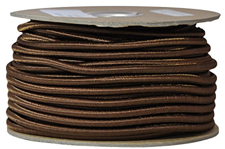 Tactical 365 Operation First Response 3/16" 100 Continuous Foot Nylon Shock Bungee Cord (Brown)