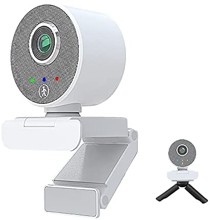 1080P FHD Webcam,AI Auto Tracking Web Camera,USB Computer Camera with Tripod,Touch Control Switch&Super WDR,90°Wide Angle,Plug& Play,for Zoom/Skype/Facebook/YouTube/OBS/Conferencing/Twitch/Video Call
