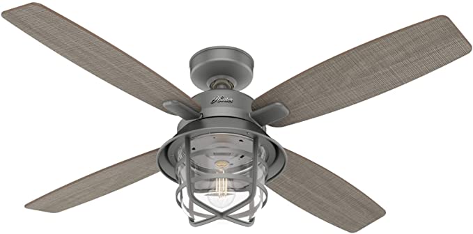 Casablanca Fan Company 50390 Port Royale Ceiling Fan, 52, Matte Silver Finish