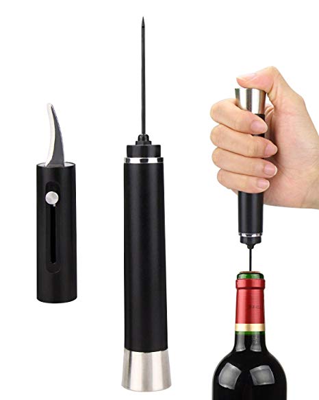 Mroro Air Pressure Wine Bottle Opener,Pump Air Pressure Corkscrews Wine Bottle Opener With Foil Cutter, Cork Out Tool
