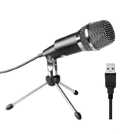 USB MicrophoneFifinereg Plug ampPlay Home Studio USB Condenser Microphone for Skype Recordings for YouTube Google Voice Search GamesWindowsMac-K668