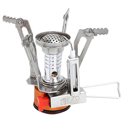 EZOWare Portable LightWeight Mini Outdoor Backpacking Camping Stove Burner Cookware