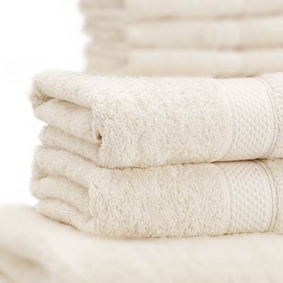 Linens Limited 100% Turkish Cotton 500gsm Guest Towel, Cream