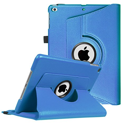 Fintie iPad 9.7 inch 2018 / 2017 / iPad Air Case - 360 Degree Rotating Stand Protective Cover with Auto Sleep Wake for Apple iPad 9.7 inch (6th Gen, 5th Gen) / iPad Air 2013 Model, Blue