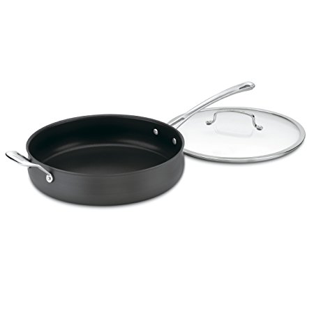 Cuisinart 6433-30H Contour Hard Anodized 5-Quart Saute Pan with Helper Handle and Cover