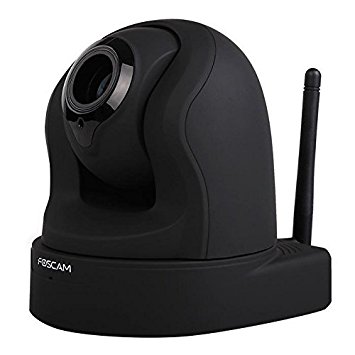 Foscam FI9826PB Plug and Play, 1.3 Megapixel, 1280 x 960 Pixels, 3x Optical Zoom H.264, Pan/Tilt Wireless IP Camera (Black) (Certified Refurbished)