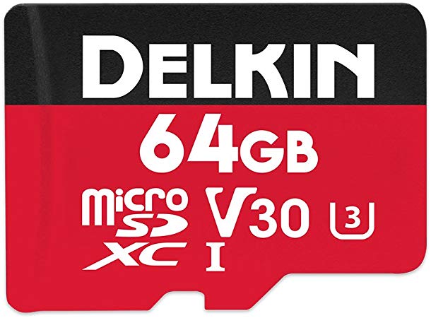 Delkin Devices 64GB Select microSDXC UHS-I (U3/V30) Memory Card (DDMSDR50064G)