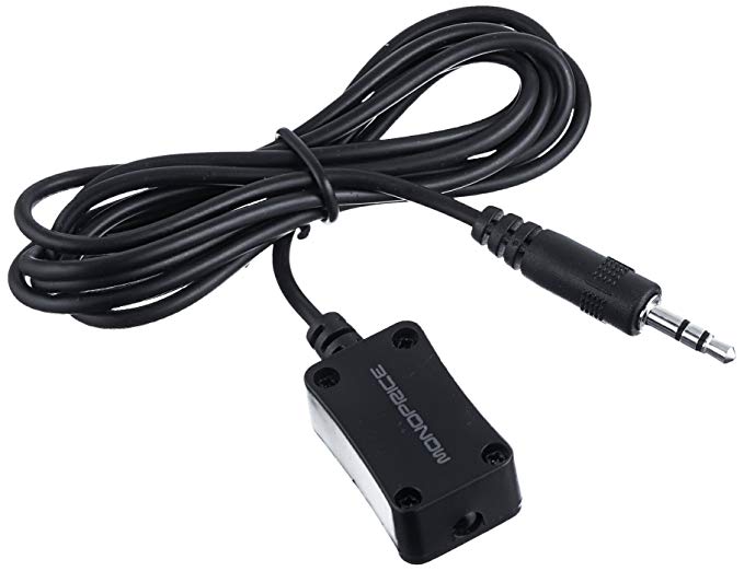 Monoprice 5 feet IR Extender Cable/Receiver, Black (8060)